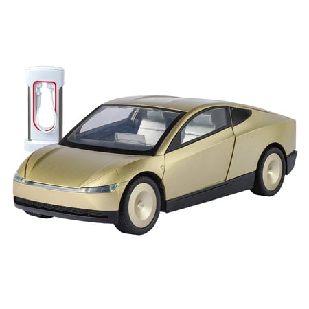 Anmyjuly 1:24 Scale Die-Cast Metal Autonomous Taxi Model Car - Dynamic Flowing Lights, Sound Effects, Spring Suspension & Opening Doors