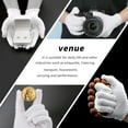 thumbnail image 5 of BAODELI Cotton Gloves, 20 Pcs White Cotton Gloves for Dry Hands Moisturizing Eczema, Washable Cotton Gloves for Men and Women, Stretchable Cloth Gloves for Coin Jewelry Silver Inspection, 5 of 10