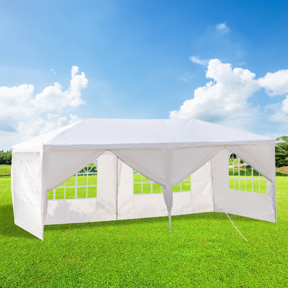 Gazebo Stronger 3x6m Waterproof Outdoor & 4-SIDEGarden Marquee Canopy Party Tent 