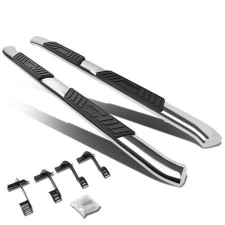 For 15-18 Ford F-150/F-250/F-350 Extended Super Cab Stainless Steel 5" Oval Side Step Bar Bar Running Board Left+Right 16 17