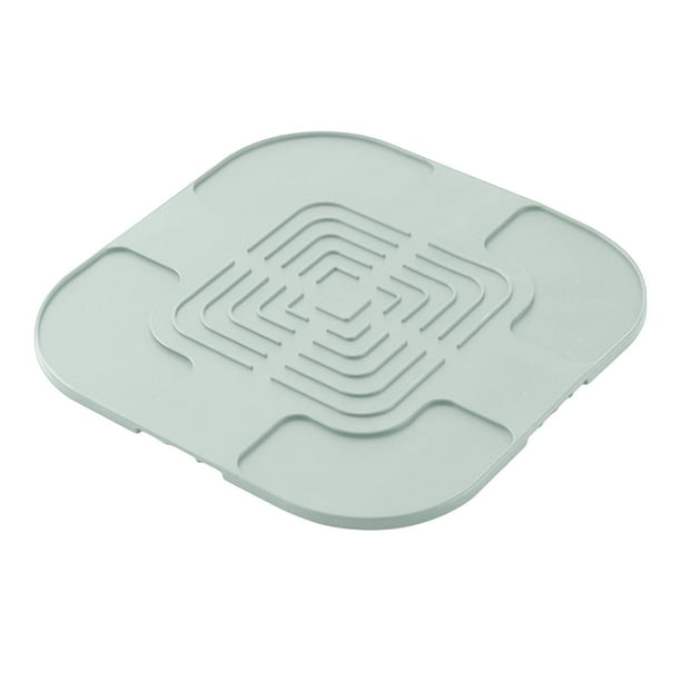 Tapete de silicona resistente al calor, aislante térmico, antideslizante, para encimera de cocina, 11 x 11 pulgadas verde