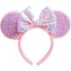 thumbnail image 1 of Diadema WW-WONDERFULWORLD con orejas de ratón unisex con lazo y copo de nieve, 1 of 6