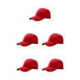 thumbnail image 3 of kurtrusly Sun Protection Baseball Cap Universal Size For Outdoor Adventures Universal Baseball Cap Polyester Outdoors Sun Cap red 5Set, 3 of 6
