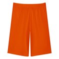 thumbnail image 6 of JTSRKL Summer Outfits for Girls Cute Tie Dye Gradient Color/Striped/Color Block/Plaid Printed Short Sleeve Crewneck Top T-Shirt & Biker Shorts Set 2 Piece Tracksuit A-Orange 6-7 Years, 6 of 9
