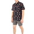 thumbnail image 6 of Men’s Short Sleeve Button Down Shirt – Sushi Print – Black Casual Novelty Gift for Him, 6 of 12
