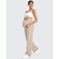 thumbnail image 5 of G4Free Maternity Pants Over The Belly Yoga Dress Work Pregnancy Pants Stretchy Lounge Wide Leg Trousers with Pockets, 5 of 7