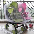 thumbnail image 2 of Twin Baby Stroller Full Cover Mosquito Netting Breathable Mesh Drawstring White for Twin Baby Stroller 2 pcs, 2 of 5