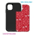 thumbnail image 2 of DistinctInk Custom SKIN / DECAL compatible with OtterBox Defender for iPhone 11 Pro (5.8" Screen) - Dark Red White Floral, 2 of 5