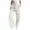 White, variant on Babcutegg Kid Girls Cargo Pants Zipper Full Length High Waist School Wear Pants for Kids White Size 4-5
