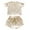 outfits 109#Beige, variant on Girls' Toddler Kids Baby 2 Piece Tracksuit Summer Outfits Solid Color Short Sleeve T Shirt with Drawstring Waist Shorts Clothing Sets,Pink,Size 3 Y-4 Y