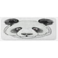 thumbnail image 1 of Animal Kitchen Mat, Panda Fluffy Fat Hand Drawn Illustration Art, Plush Decorative Kitchen Mat with Non Slip Backing, 47" X 19", Lime Green White, by Ambesonne, 1 of 1