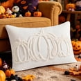 thumbnail image 4 of Btomtd Throw Pillow Covers 12 x 20 Inch, Tufted Embroidered Pumpkin Thanksgiving Fall Cushion Cases, Pillow Covers for Sofa Couch Bedroom, White, 4 of 6