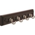 thumbnail image 1 of Amerock 2000312 Key Rack 9 in L, Mahogany Rack/Antique Silver Hook, 1 of 1