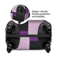 thumbnail image 5 of Multi-Size Suitcase Protective Cover Full Range Double Stitching Invisible Zipper For Travel Business Lavenderblush Buffalo Plaid Check Tartan Scotland_4 Large, 5 of 8