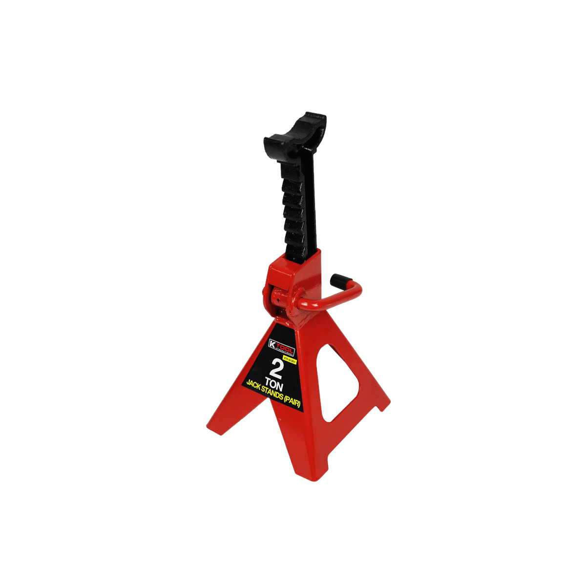 K Tool 61201 2 Ton Jack Stands, Heavy-Duty Steel, Adjustable Height