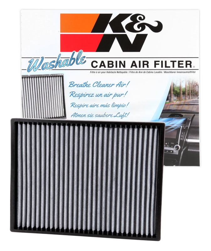 Chrysler Ram Jeep K&N VF2013 Washable & Reusable Cabin Air Filter Cleans and Freshens Incoming Air for your Dodge 