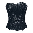 thumbnail image 4 of Women's Burlesque Corset Top Sleeveless: Lace-Up Bustier for Cosplay, Costume Parties and Sensual Lingerie Wear, 4 of 6