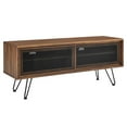 thumbnail image 2 of Modway Nomad Modern Wood Grain Laminate TV Stand for TVs up to 52" in Walnut, 2 of 8