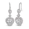 thumbnail image 3 of Indulge in Your Confidence with TheJewelryHut Fancy Designer Vintage Inspired Style Blue and White Crystalline in Silver Earrings, 3 of 4