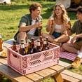 thumbnail image 6 of Collapsible Plastic Storage Crate, 11.7x7.8in Stackable Folding Organizer Basket with Handles, Multi-Use Ventilated Bin for Home, Office & Kitchen, 6 of 6