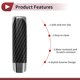 thumbnail image 4 of Cubierta de freno de mano de coche 1 Pc de Unique Bargains Cubierta de decoración de freno de mano de plástico negra con patrón de fibra de carbono, 4 of 6