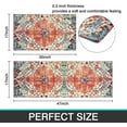 thumbnail image 2 of Boho Style Kitchen Mats for Floor Set of 2 Pieces Bohemian Floral Medallion Country Vintage Kitchen Rugs and Mats Non Skid Washable Kitchen Floor Mat(17" Wx30 L+17" Wx 47" L), 2 of 6
