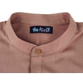 thumbnail image 6 of Atasi Short Kurta Mandarin Collar Tee Solid Short Sleeve Henley Shirt With Pocket, 6 of 7