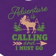 thumbnail image 4 of Inktastic Vintage Adventure is Calling and I Must Go with Moose Boys or Girls Baby Bib, 4 of 4
