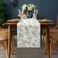 thumbnail image 2 of Vintage Floral Plant Table Runner Kitchen Dining Table Runners 72 Inches Long, Cotton Linens Washable Table Cloth Dresser Scarves for Party Wedding Birthday Decor, 13" Wide Sage Green Tablerunners, 2 of 6