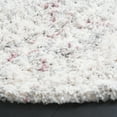 thumbnail image 3 of SAFAVIEH Fontana Darina Diamond Shag Area Rug, Pink/Ivory, 6'7" x 6'7" Round, 3 of 8