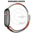 thumbnail image 4 of ALMNVO 3Pack Braided Solo Loop for Apple Watch Bands 40mm 38mm 41mm 42mm 44mm 45mm 49mm Men Women, Adjustable Elastic Sport Strap Nylon Band Wristband for iWatch Series Ultra 8 7 SE 6 5 4 3 2 1 Nike, 4 of 12
