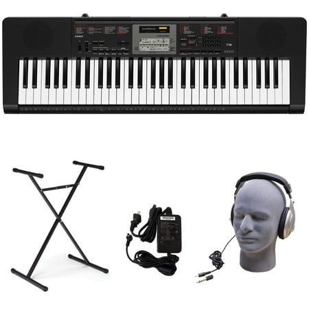 Casio CTK-2090 61-Key Portable Electronic Piano with Stand, Headphones, and Power Supply