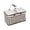 Black, variant on Insulated Collapsible Picnic Basket - Red & White Gingham - Portable Cooler Tote with Aluminum Handle for Camping, Beach & Outdoor Parties (1pc)