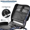 thumbnail image 4 of FORMRS Zipper Binder with Shoulder Strap 2-inch Ring 500 Sheet Capacity File Bag, Black Stripes, 4 of 5