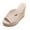 Beige, variant on Women's Sandals Wedge Heel Peep Toe Slides Casual Comfortable Backless Loafers Slip On Dressy Walking Shoes for Summer Work Party Outdoor Brown 6