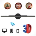 thumbnail image 3 of Abody 3D Hologram Projector Advertising Display Fan Wall-mounted Player 3D Naked Eye HD Photo Video Fan with 244pcs Beads Remote Control Sign Display for Business Shop Store Bars Exhibition Ent, 3 of 7