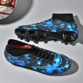 thumbnail image 2 of AFFINEST Men Soccer Shoes High Ankle Football Boots Cleats Grass Training Sport Sneakers YJ299A zhangyuxiang LED, 2 of 2