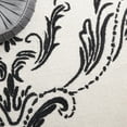 thumbnail image 6 of SAFAVIEH Jardin Salome Leaves Area Rug, Ivory/Black, 6' x 6' Round, 6 of 8
