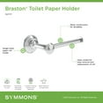 thumbnail image 2 of Symmons 583Tp Braston Wall Mounted Toilet Paper Holder - Black, 2 of 7