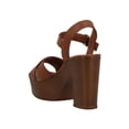 thumbnail image 3 of Zapatillas Milagros Mujer Vestir Tacon Ancho Ajustables cafe 24.5, 3 of 4