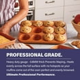 thumbnail image 3 of Gotham Steel Copper Muffin Baking Pan Non Stick Ti Cerama – Copper, 3 of 5