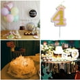 thumbnail image 3 of Ruiboury Baking Birthday Candle Golden Glitter Powder Number Party Pie Cake Decoration Kids Gift, Type 4, 3 of 7