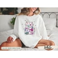 thumbnail image 4 of Cat Sweatshirt for Women, Cute Cat Sweatshirt, Cat Lover Sweatshirt, Funny Valentines Day Sweater, Cat Mom Sweatshirt, 4 of 9