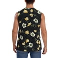 thumbnail image 4 of Daiia Daisy Printed Men's Tank Tops,Casual Soft Sleeveless Gym Muscle Shirts Bodybuilding Tee-Small, 4 of 8