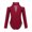 Burgundy, variant on DPOIS Girls Team Basic Stretch Mock Neck Long Sleeve Leotard Dancewear