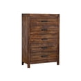 thumbnail image 3 of Pemberly Row Queen 3PC Platform Storage Bedroom Set In Chestnut, 3 of 15