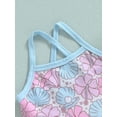 thumbnail image 4 of Kmbangi Toddler Girls Swimsuits 2Pcs, Summer Ruffle Bikini Set Beachwear Bathing Suits, 4 of 9