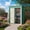 5' x 3'-Green, variant on Asofer 6' x 4' Outdoor Metal Storage Shed, Galvanized Steel Lockable Door Tool Shed for Backyard Patio Lawn, Drak Gray