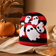 thumbnail image 6 of Voska Funny Halloween Pumpkin Skull Jacquard Knitted Pullover Hat Warm Woolen Festival Beanie for Autumn and Winter A One Size, 6 of 7