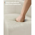 thumbnail image 3 of Fauteuil Tonneau d'Appoint, Fauteuil Tonneau Rembourré, Fauteuil Club Rond Doux, avec Coussin Doux et Dossier en U, pour Salon, Chambre, Réception de Bureau, 3 of 7